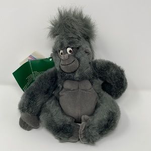 Disney Store Theme Parks Tarzan  Bean Bag Young Terk 8" Plush Gray Ape Monkey
